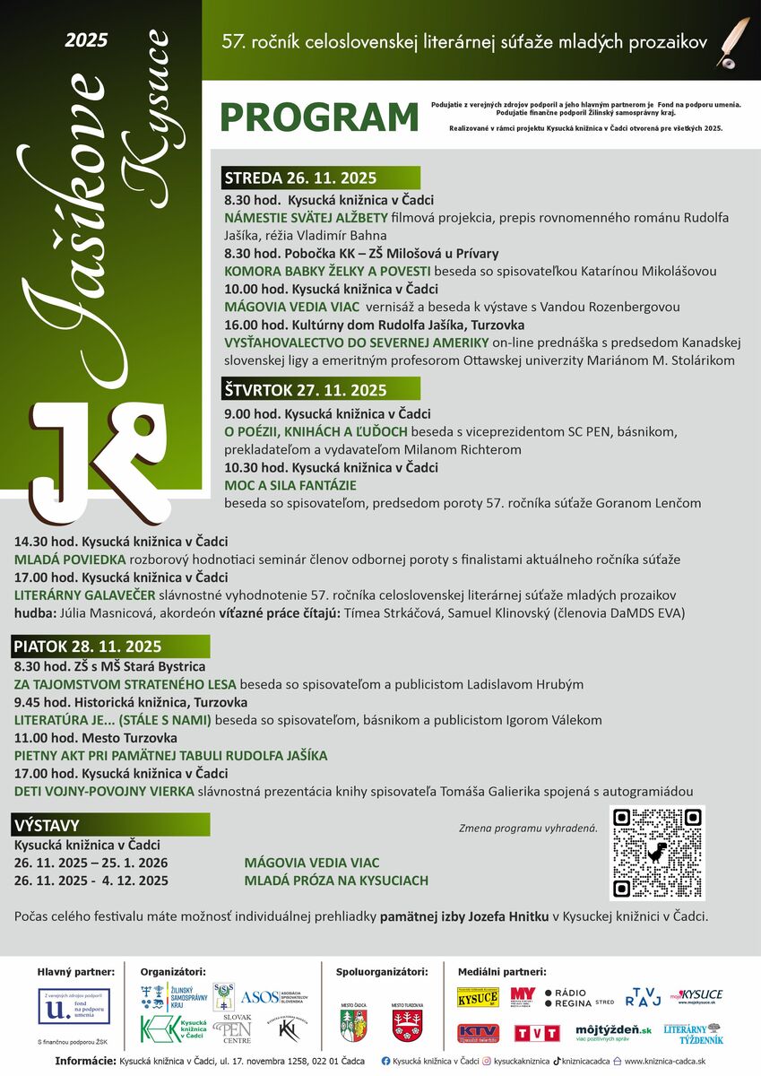 Jasikove kysuce 2025 program final
