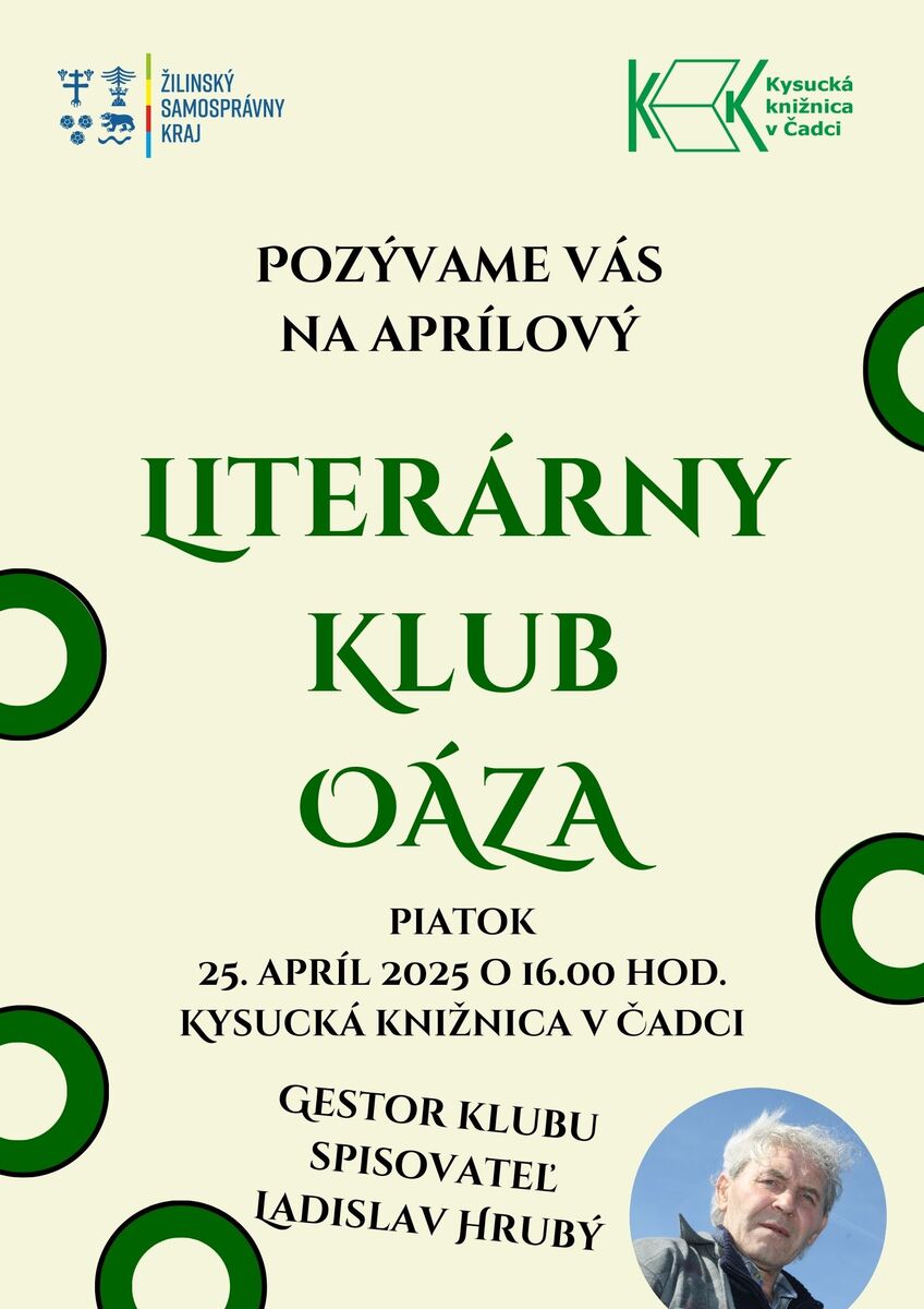 Literarny klub Oaza april 2025
