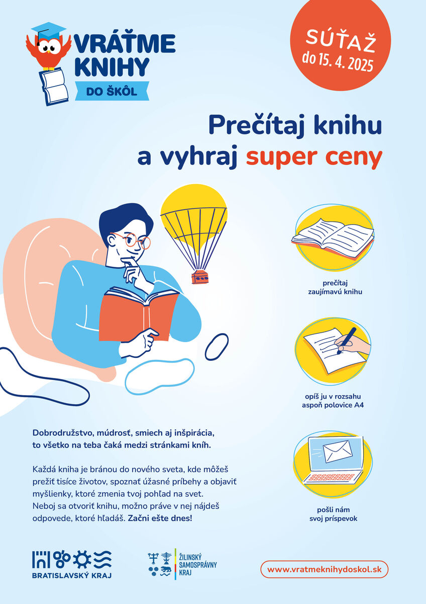 Vratme knihy do skol ZSK 2025 plagat