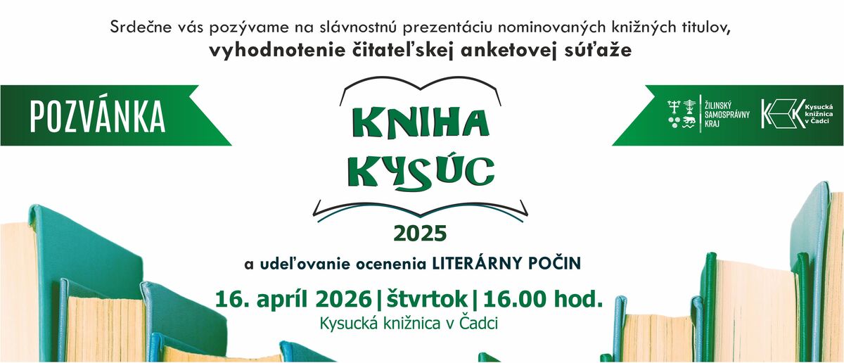 Kniha kysuc 2025 pozvanka