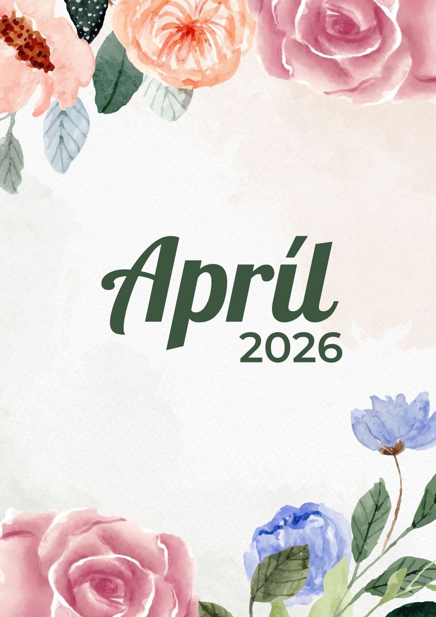 Mesacne kalendarium april 2026