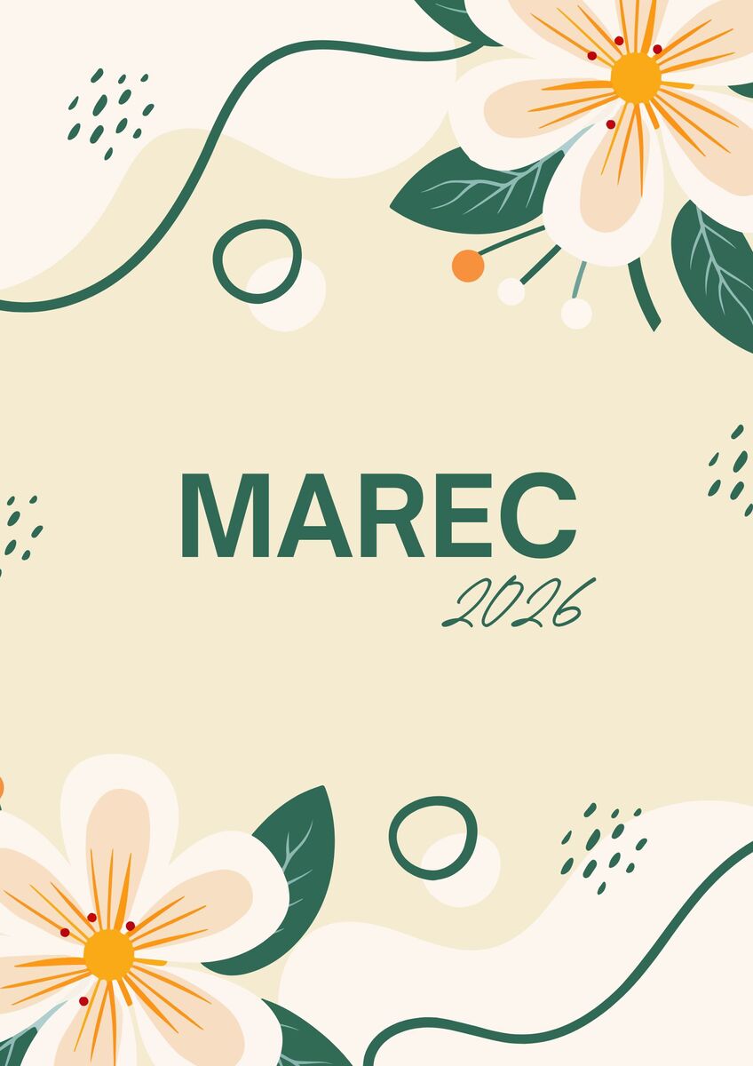 Mesacne kalendarium marec 2026