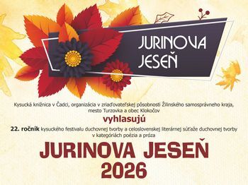 Jurinova jesen baner 2026 vyhlasenie nahlad