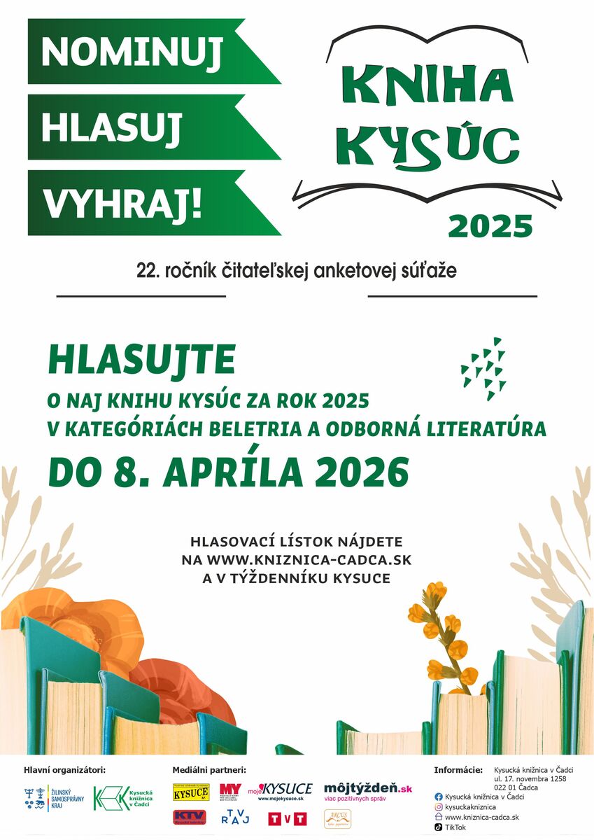 Kniha kysuc 2025 vyzva hlasovanie