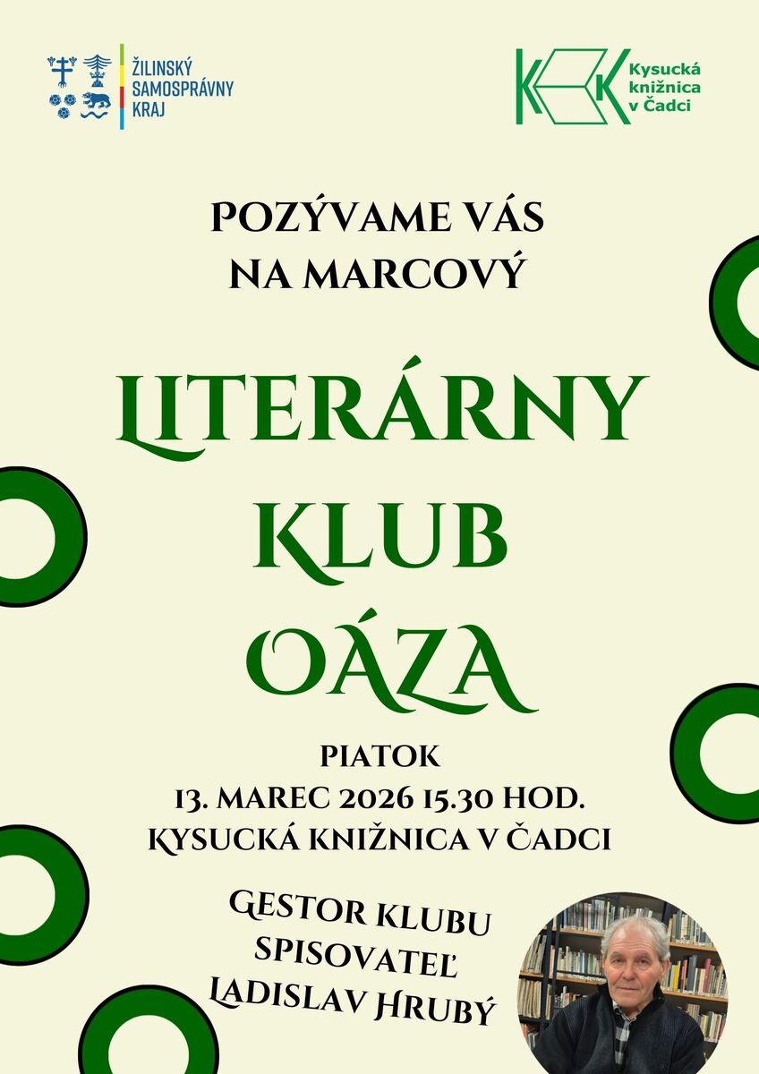 Literarny klub oaza marec 2026