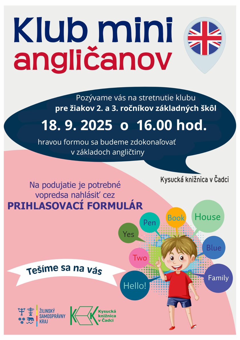 Klub mini anglicanov 18 9 2025