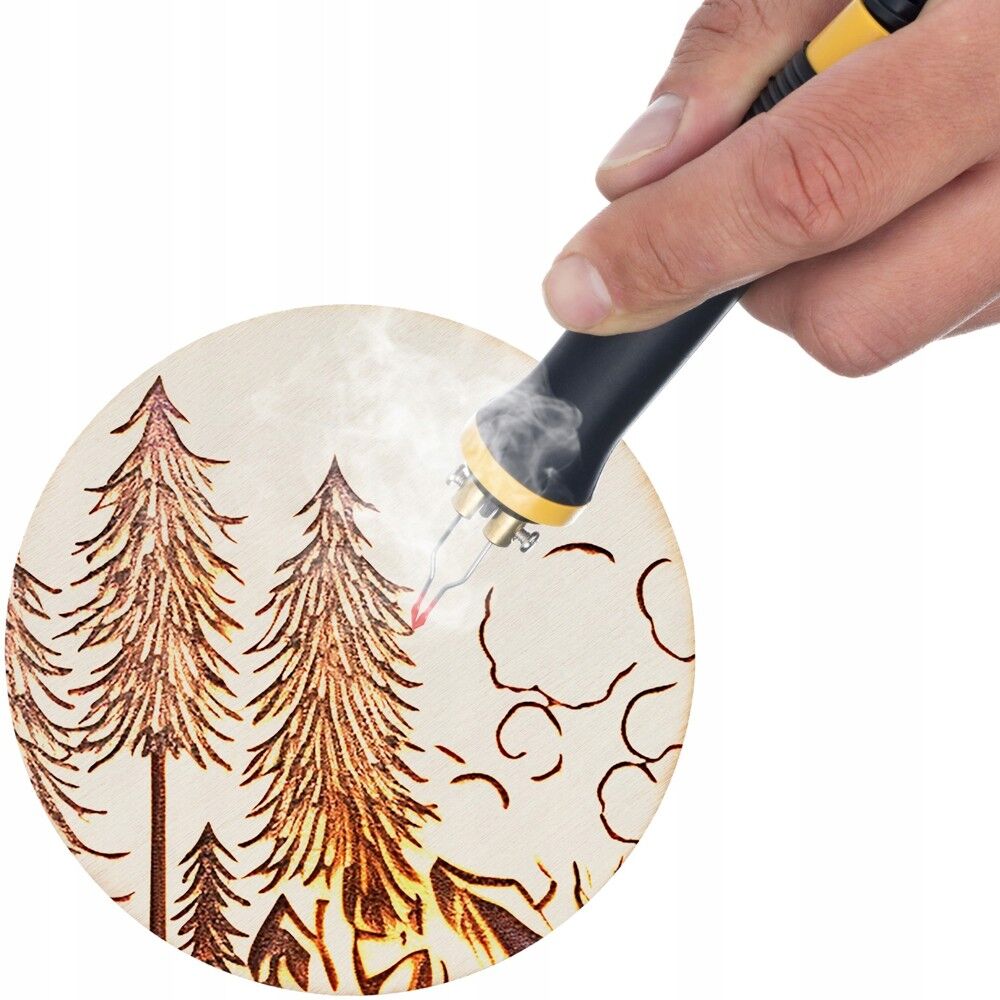 PYROGRAFOVA SADA VYPALOVACA NA VYPALOVANIE DREVA A KOZE ROSFIX 60W KONCOVKY EAN GTIN 5905954108114
