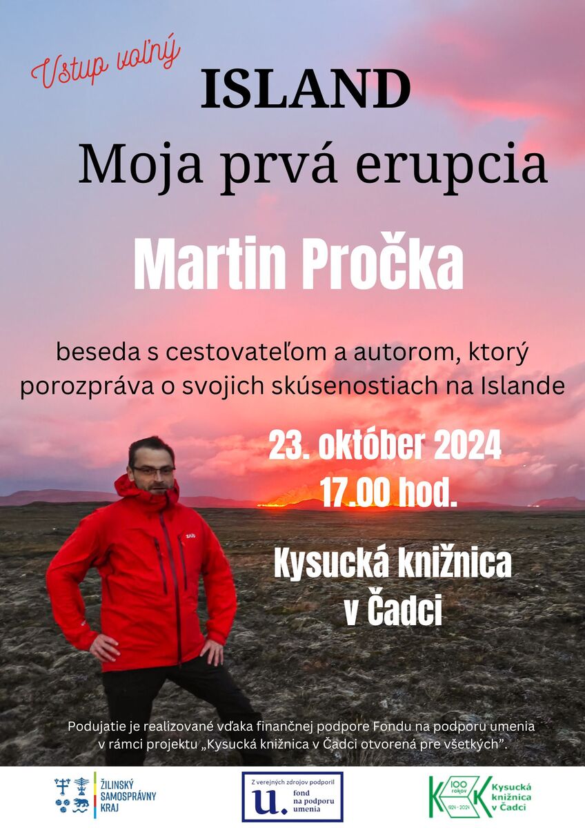 Island Moja prvá erupcia plagát