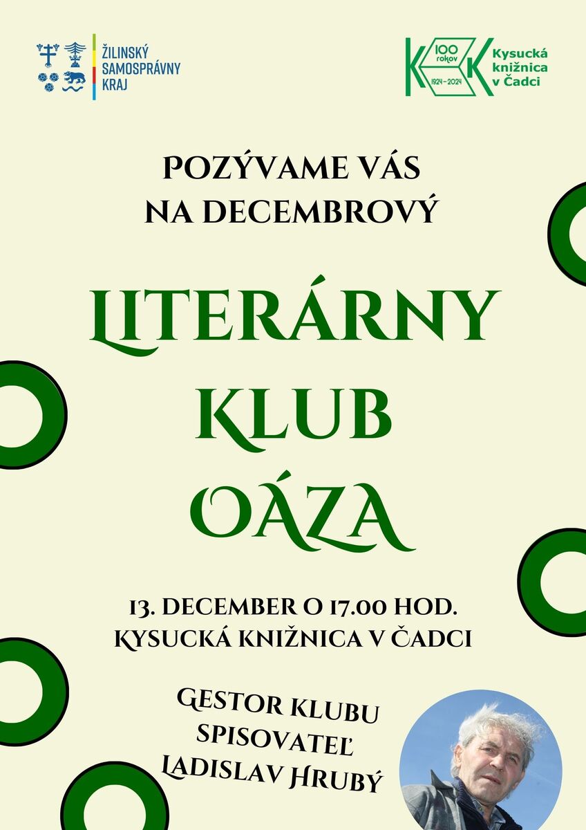 Literárny klub Oáza december 2024