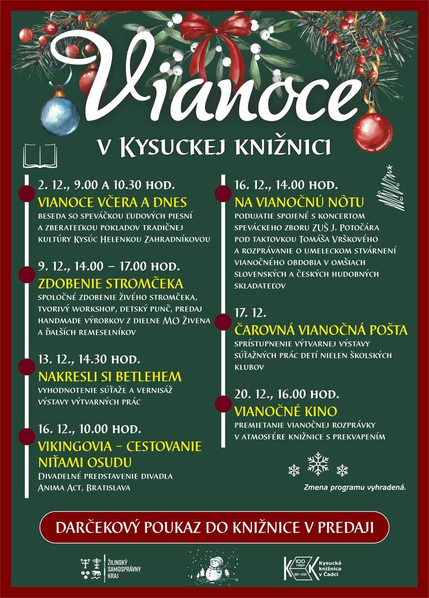 Vianoce v kniznici 2024