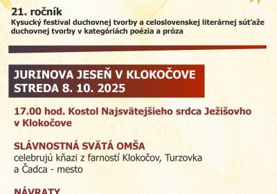 Jurinova jeseň 2025 v Klokočove