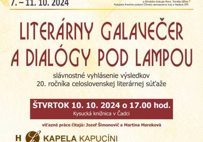 Literárny galavečer a dialógy pod lampu