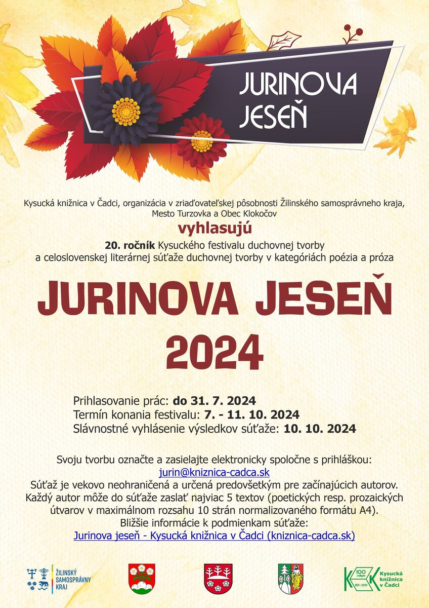 Jurinova jesen 2024 vyzva